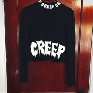 Creep h&m crop top sweater